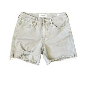 Dear John Julian Short Women Size 26 Shorts Green Gray Cutoffs Distressed Frayed